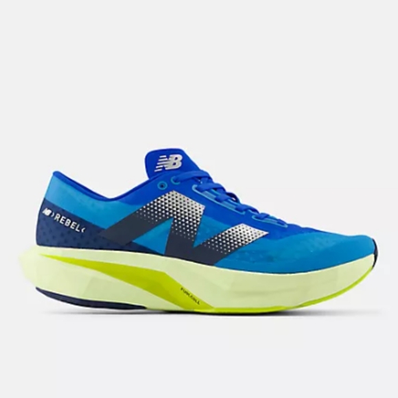 New Balance Men's FuelCell Rebel v4 Running Shoes - Blue Color - Picture 1 of 7